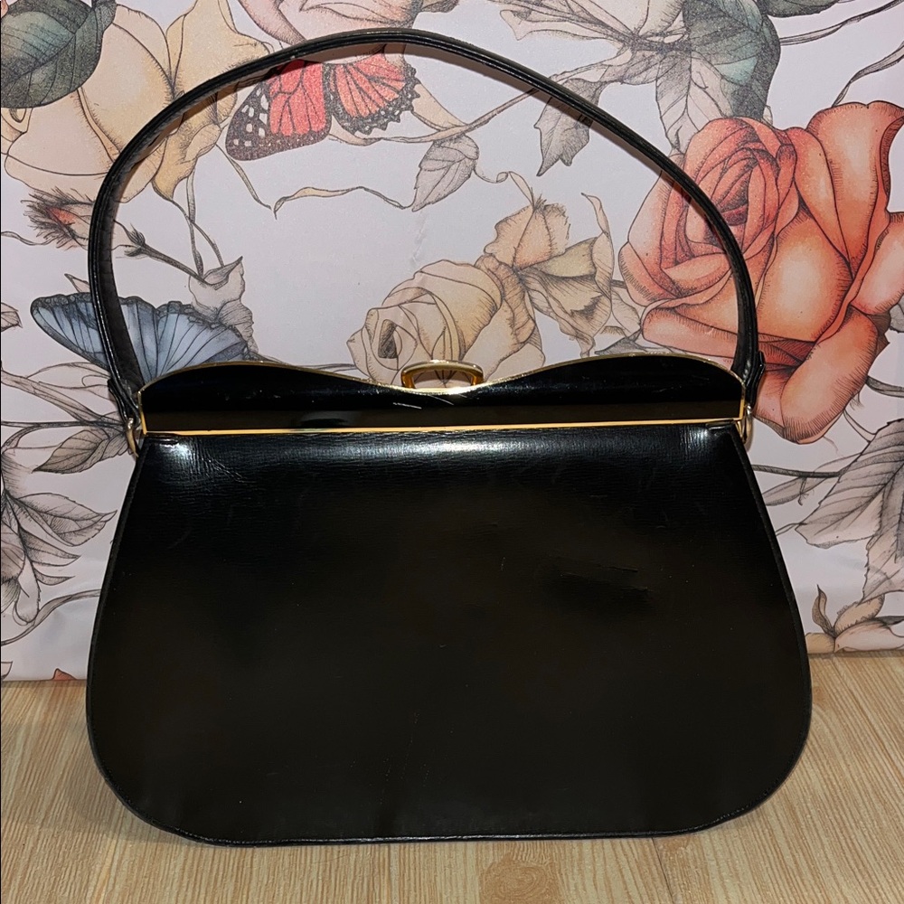 Dofan Elegant Black top handle hand bag